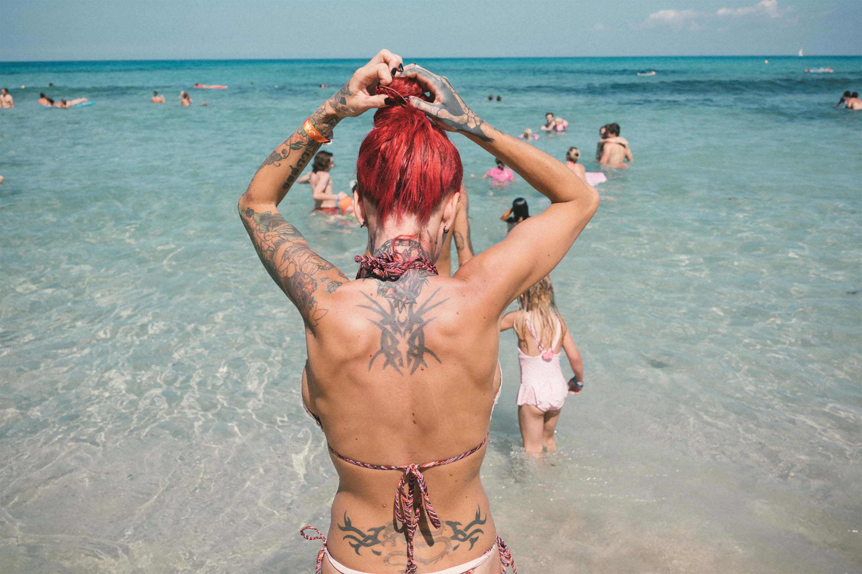 Beach Back Tattoo 3000